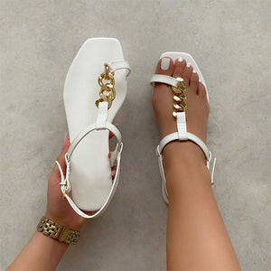 Crystal Chain Sandals