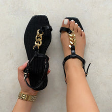 Load image into Gallery viewer, Crystal Chain Sandals
