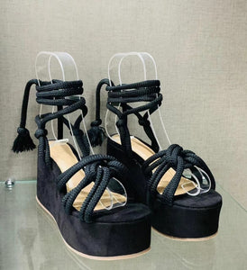 Wedge Sandals Cross Straps