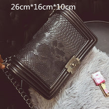 Load image into Gallery viewer, Chain Shoulder Plaid Cross body  Messenger Bag
