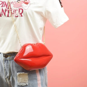 Sexy Red Lips Clutch Bags