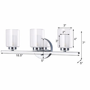 3-Light  Light Wall Mount