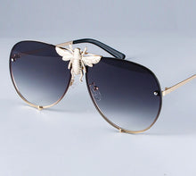 Load image into Gallery viewer, Luxury Metal Big Bee Pilot Sunglasses