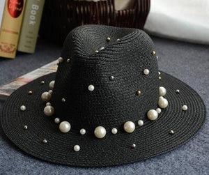Beaded Wide Brimmed Hat