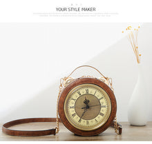 Load image into Gallery viewer, Women Leather Shoulder Messenger Bags Chain Clock - My Girlfriend&#39;s Closet STL Boutique 