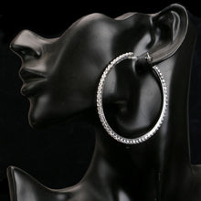 Load image into Gallery viewer, Fashion Rhinestone Big Hoop Earrings - My Girlfriend&#39;s Closet STL Boutique 