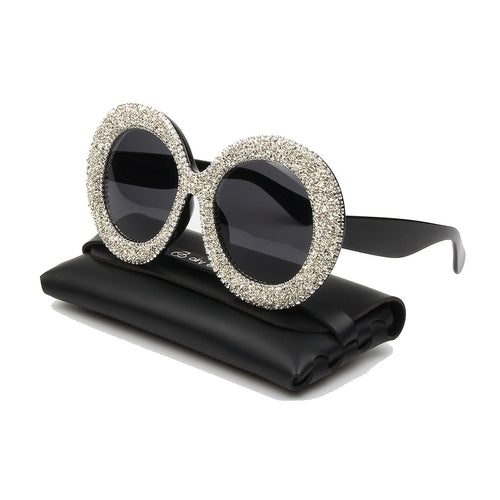 New Luxury Over sized Sunglasses Women Vintage Rhinestones - My Girlfriend's Closet STL Boutique 