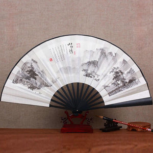 8 Inch/10 Inch Silk Cloth Blank Chinese Folding Fan Wooden Bamboo