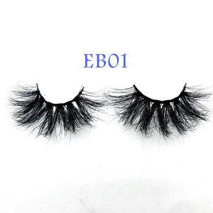 High quality 3D real mink 25mm lashes luxury mink strip - My Girlfriend's Closet STL Boutique 