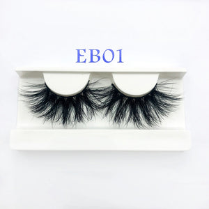 High quality 3D real mink 25mm lashes luxury mink strip - My Girlfriend's Closet STL Boutique 