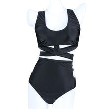 Load image into Gallery viewer, plus size 3XL High Waist Sexy Black Bikini Set - My Girlfriend&#39;s Closet STL Boutique 