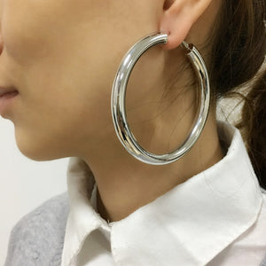 Glam Diameter Hoop Earrings