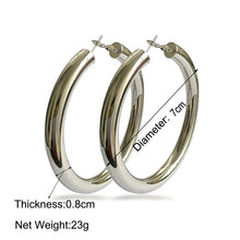 Load image into Gallery viewer, Glam Diameter Hoop Earrings