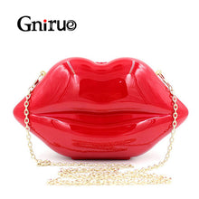 Load image into Gallery viewer, Sexy Red Lips Clutch Bags