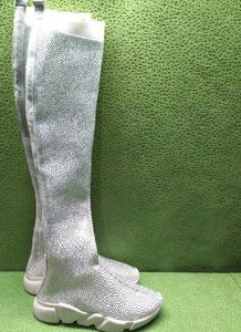 Crystals Knitting Sock Boots