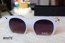 Load image into Gallery viewer, Colored Half Frame Cat Eye Sunglasses - My Girlfriend&#39;s Closet STL Boutique 