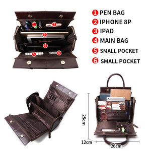 Multi function Large Genuine Leather Bag