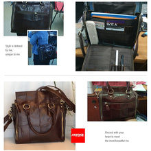 Load image into Gallery viewer, Multi function Large Genuine Leather Bag