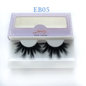 High quality 3D real mink 25mm lashes luxury mink strip - My Girlfriend's Closet STL Boutique 