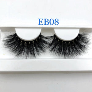 High quality 3D real mink 25mm lashes luxury mink strip - My Girlfriend's Closet STL Boutique 