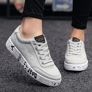 Sneakers Ladies Lace-up Casual Shoes Breathable Canvas